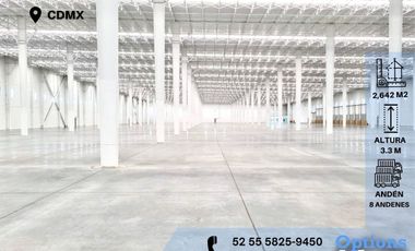 Incredible industrial warehouse for rent in CDMX