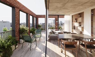 Departamento de 2 ambientes con terraza en venta en Palermo Hollywood