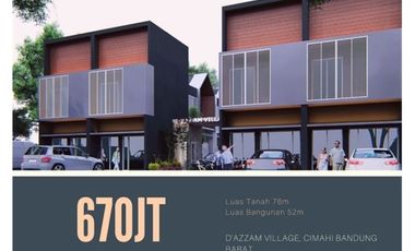 Cluster Exclusive One Gate System Ruko 2 Lt Rumah 2 Lt D'azzam Village Cimahi