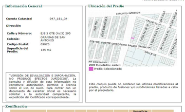 Terreno en venta Col. Granjas San Antonio