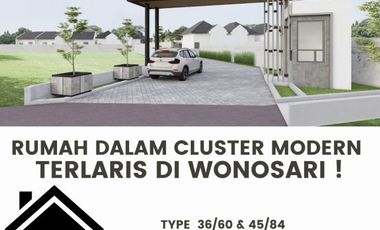 RUMAH BARU CLUSTER MODERN TERLARIS DI WONOSARI !