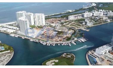 Se vende departamento penthouse  con frente de playa y vista al mar ubicado en comunidad cerrada en la zona exclusiva de Puerto Cancun