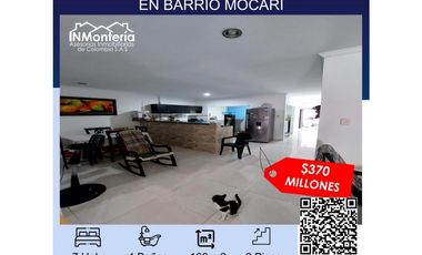 SE VENDE CASA DE DOS NIVELES EN BARRIO MOCARI
