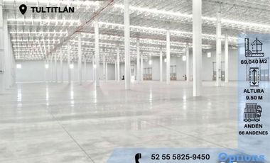 Rent of industrial property in Tultitlán area
