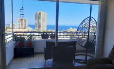 Se arrienda hermoso departamento amoblado vista al mar sector Barrio Brasil