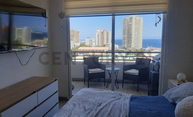 Se arrienda hermoso departamento amoblado vista al mar sector Barrio Brasil