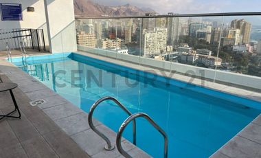 Se arrienda hermoso departamento amoblado vista al mar sector Barrio Brasil