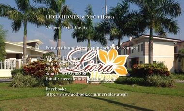 LIORA HOMES Rent to Own House and Lot in General Trias Cavit