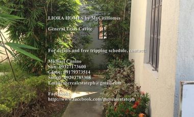 LIORA HOMES Rent to Own House and Lot in General Trias Cavit