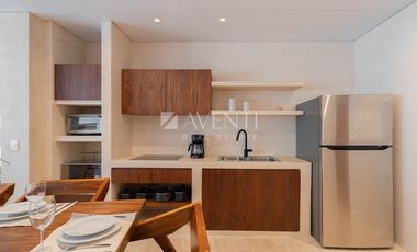 Condo Hotel amueblado en Venta, Aldea Maya, Aldea Zama, Tulum Quintana Roo.