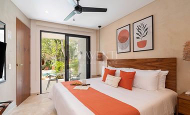 Condo Hotel amueblado en Venta, Aldea Maya, Aldea Zama, Tulum Quintana Roo.