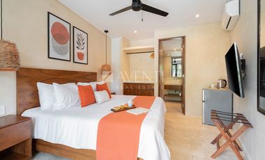 Condo Hotel amueblado en Venta, Aldea Maya, Aldea Zama, Tulum Quintana Roo.