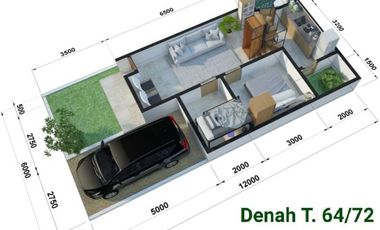 Rumah Komersil Harga Subsidi 2LT Mezanine di Sindangpanon Banjaran Arjasari
