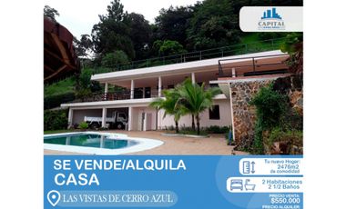 SE VENDE CASA CON VISTA A LA CIUDAD EN LAS VISTAS DE CERRO AZUL