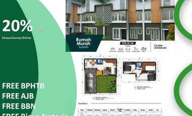 Jual Rumah Malang Disc 20% PPKM View Bukit Katu Tipe 45/77