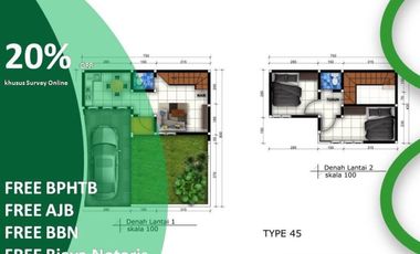 Jual Rumah Malang Disc 20% PPKM View Bukit Katu Tipe 45/77