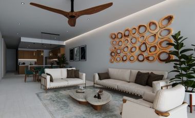 Condo con terraza que tiene vista al mar, cuatro recamaras, alberca, pre-venta,