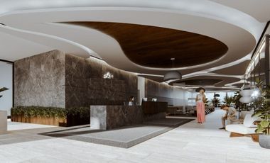 Condo con terraza que tiene vista al mar, cuatro recamaras, alberca, pre-venta,