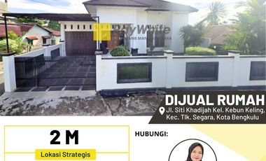 RUMAH JUAL MURAH TENGAH KOTA BENGKULU