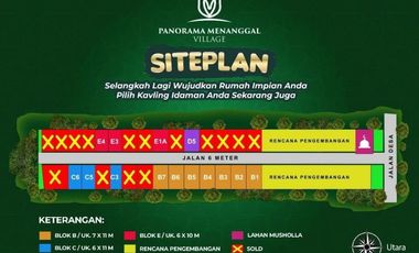 Tanah Kavling Menanggal Mojosari Siap Bangun, FREE SHM