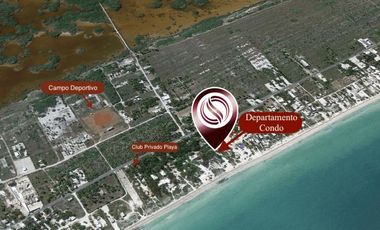 Condominio con terraza con vista al mar, alberca, cuarto lavado, venta, pre-cons