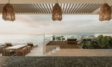 Condominio con terraza con vista al mar, alberca, cuarto lavado, venta, pre-cons