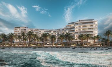 Condominio con terraza con vista al mar, alberca, cuarto lavado, venta, pre-cons