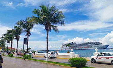 Departamento con terraza en rooftop y alberca con vista al mar, en venta Cozumel
