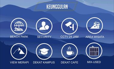 VILLA TERMURAH VIEW MERAPI 5 MENIT DARI UII