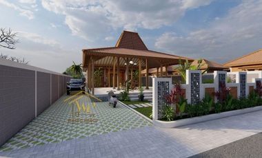 JOGLO KLASIK VIEW SAWAH DI JALAN MAGELANG