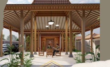 JOGLO KLASIK VIEW SAWAH DI JALAN MAGELANG