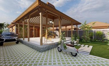 JOGLO KLASIK VIEW SAWAH DI JALAN MAGELANG