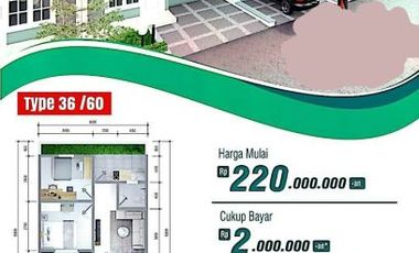 Rumah minimalis murah 2 jt all in tanpa DP di Ciampea Bogor