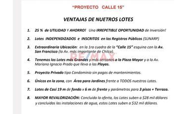 Oferta De Lotes En Chilca