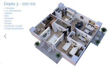 Departamento en Venta en Naucalpan Residencial Altezza Central (m2d2360)
