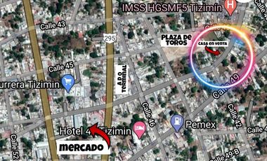 VENDO CASA EN TIZIMIN, YUCATAN