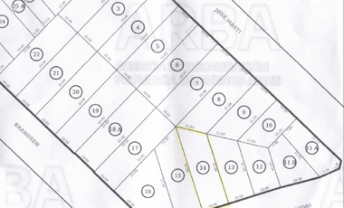 Lote de 305 mts² en Venta sobre Avda Mosconi
