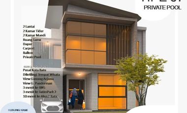 LERENG PANDERMAN RUMAH VILLA MURAH DI KOTA BATU TIPE 67