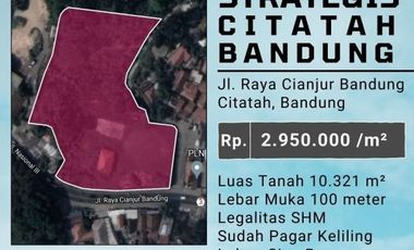 TANAH STRATEGIS CITATAH CIPATAT BANDUNG