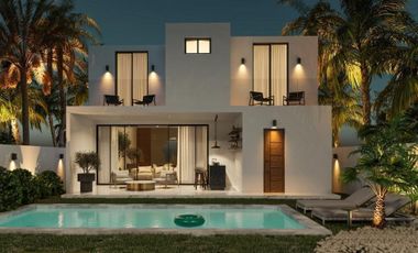 Casa en venta Merida con recamara en planta baja y alberca en Tamara  Yucata