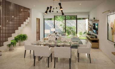 CASA TIPO TOWN HOUSE EN TEMOZÓN AL NORTE DE MERIDA