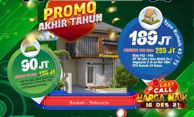 Kejutan akhir tahun Tanah Kavling modern cluster murah kalanganyar