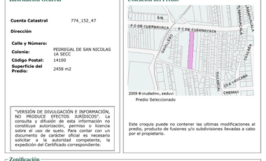 Terreno en Venta