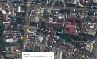 Tanah di Jl. A Yani Kota Blitar cocok untuk komplek ruko