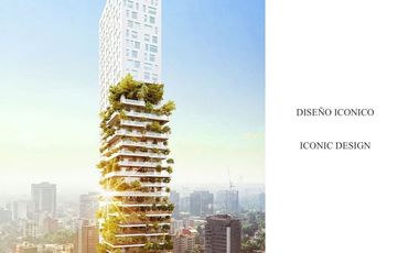 Condominio con gran terraza de 93 m2 techo alto, con amenidades: cine, alberca c