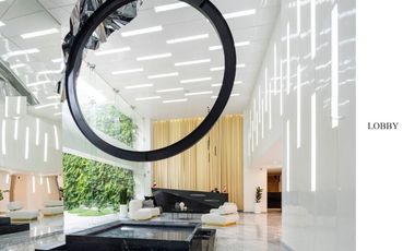 Condominio con gran terraza de 93 m2 techo alto, con amenidades: cine, alberca c