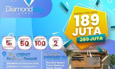Terpercaya. WA 0812–3300–2871, Perumahan Baru Dekat Juanda Hanya 100 Juta-an, Diamond City juanda 1