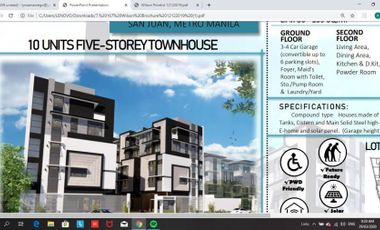 117 Sqm, 4 Bedrooms, Town House For Sale in San Juan Metro Manila UNIT H