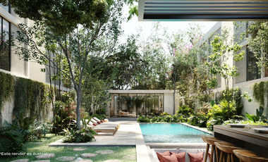 Departamento en Venta en Mérida, Veta, Temozón ( Mod. 2 Rec)