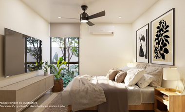 Departamento en Venta en Mérida, Veta, Temozón ( Mod. 2 Rec)